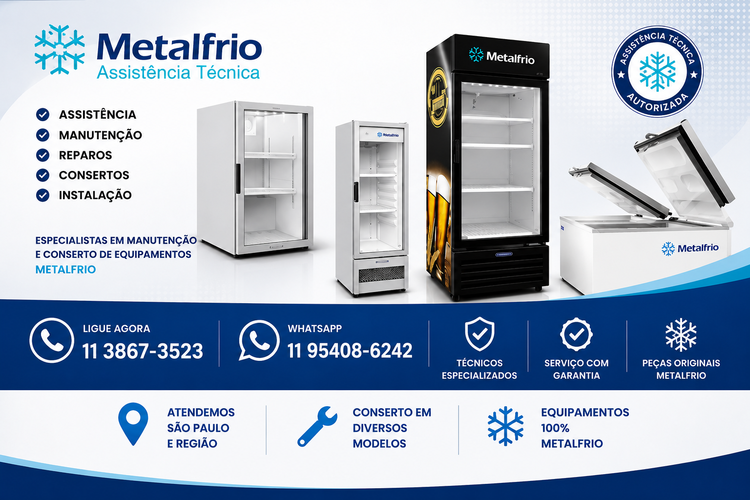 Assistência Técnica Metalfrio na Zona Sul de São Paulo
